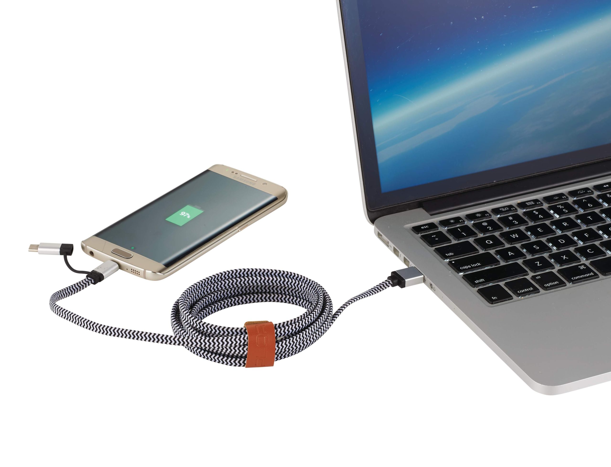 Paramount 3-in-1 Fabric Charging Cable - Image 4