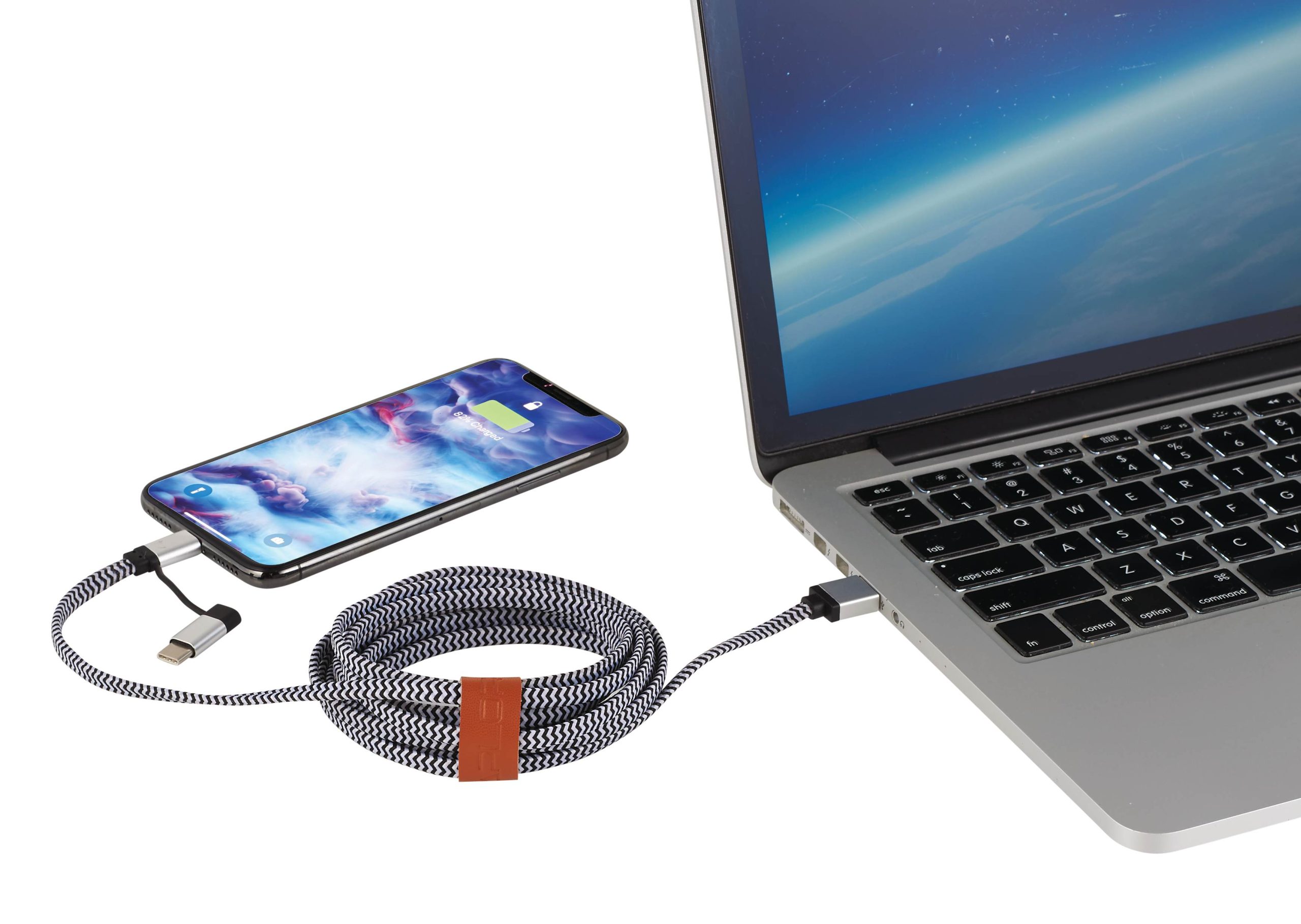 Paramount 3-in-1 Fabric Charging Cable - Image 5