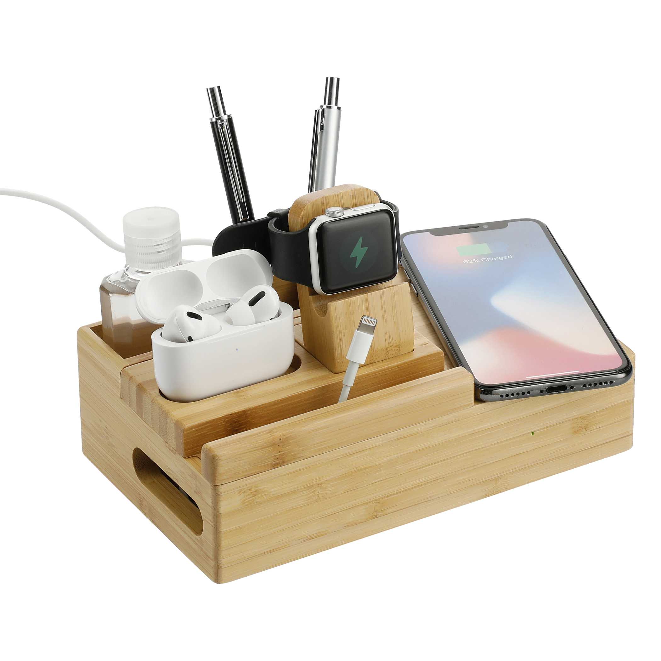 Bamboo Fast Wireless Charging Dock Station - Image 4