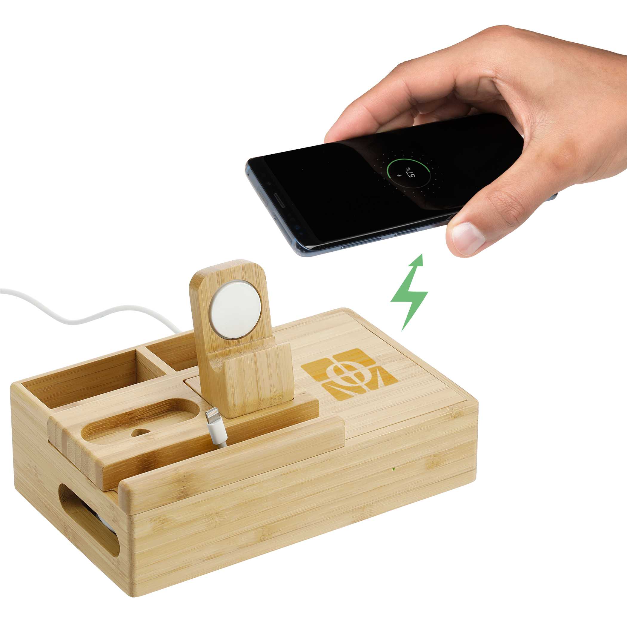 Bamboo Fast Wireless Charging Dock Station - Image 12