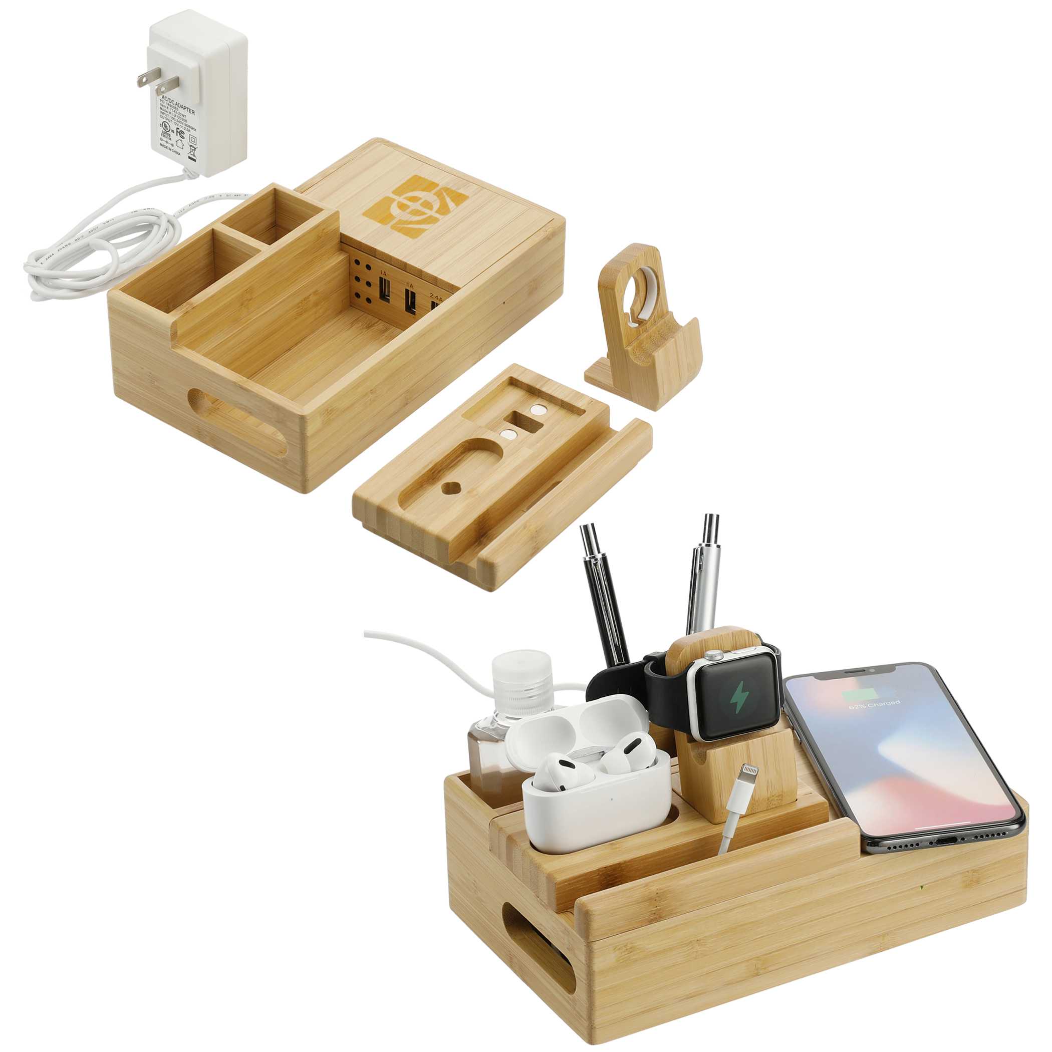 Bamboo Fast Wireless Charging Dock Station - Image 13