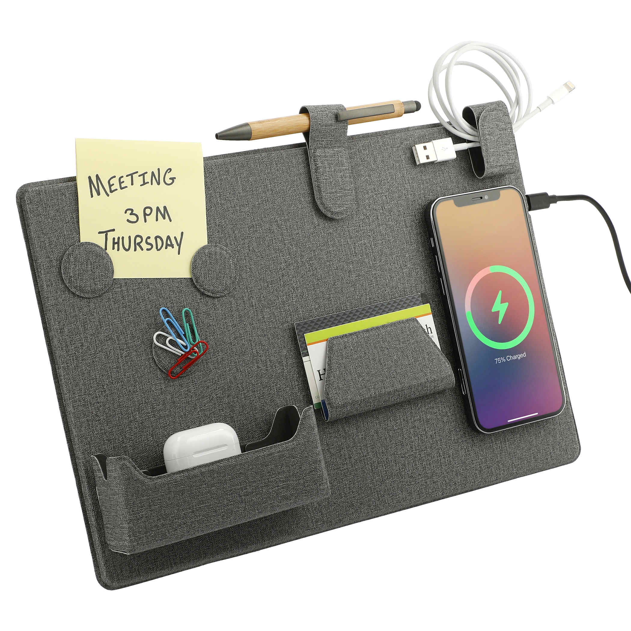 MagClick™ Fast Wireless Charging Desk Organizer - Image 5
