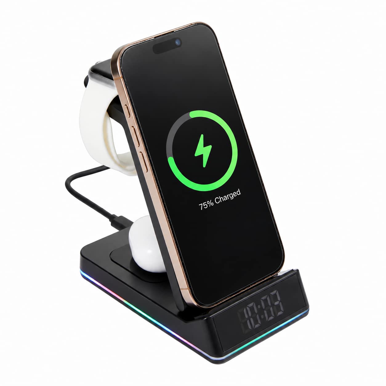 TriCharge Plus 3-in-1 Qi Wireless Charging Stand - Image 21