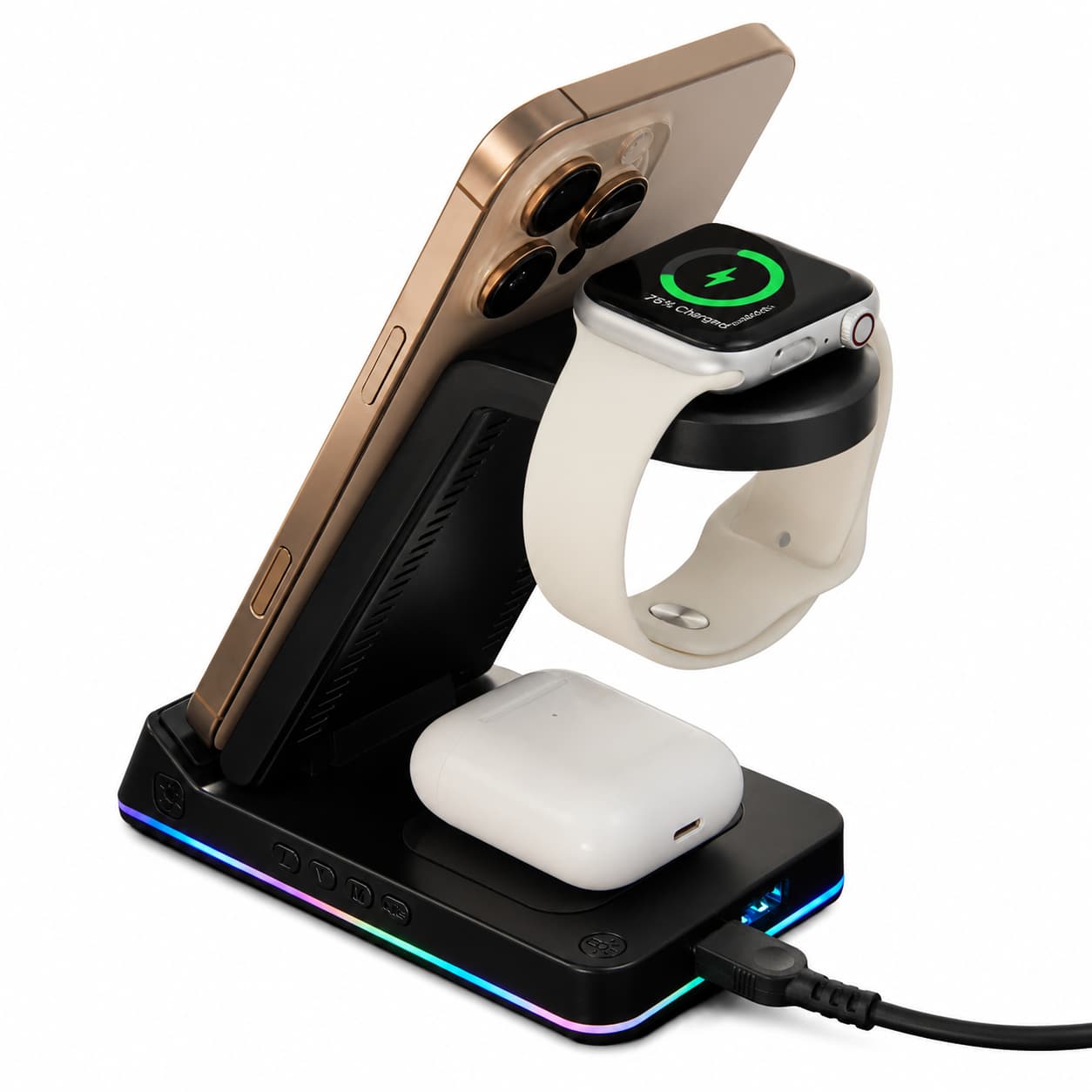 TriCharge Plus 3-in-1 Qi Wireless Charging Stand - Image 23