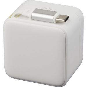 Alternative view of ETL Listed 20W Wall Charger with Retractable Cable