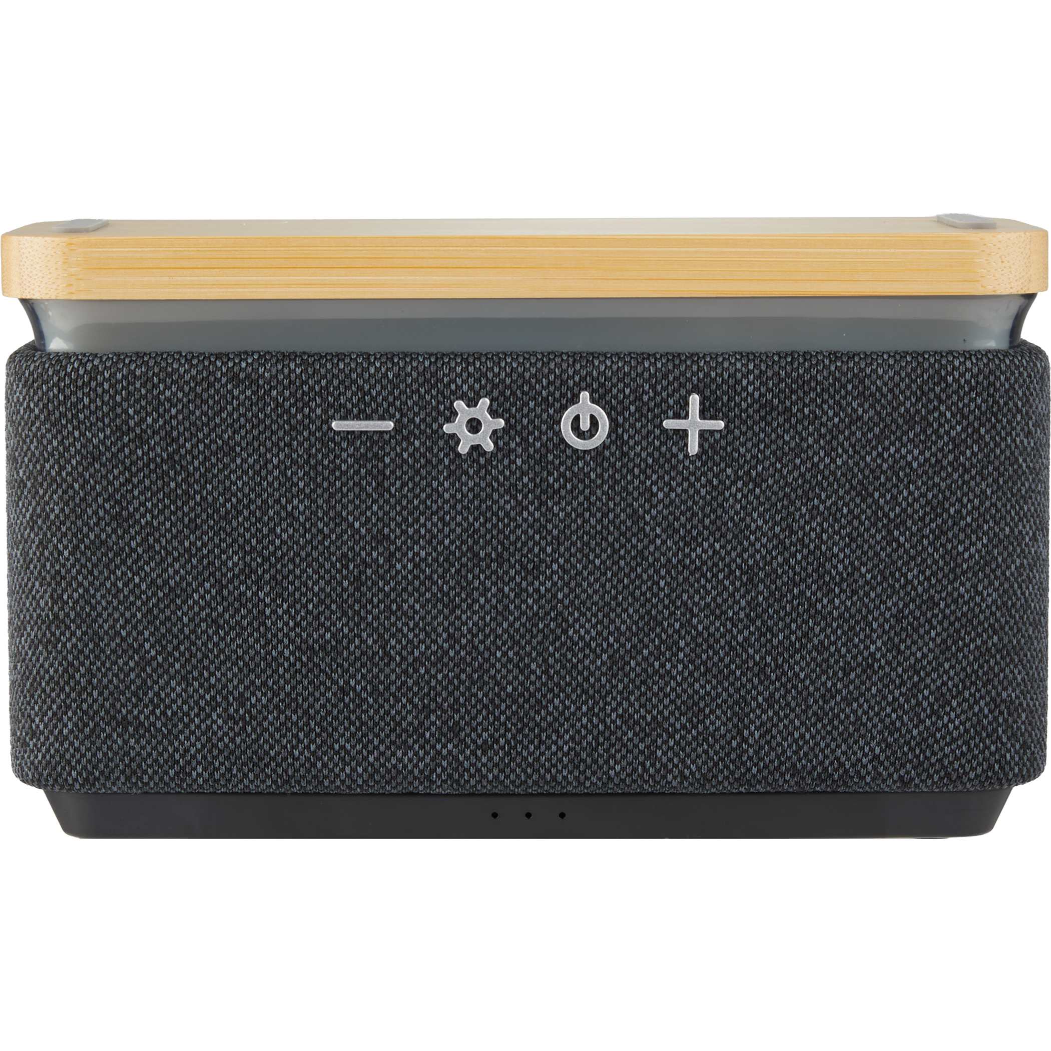 Boost Fabric & FSC® 100% Bamboo Speaker with Wireless Charging Pad - Image 8