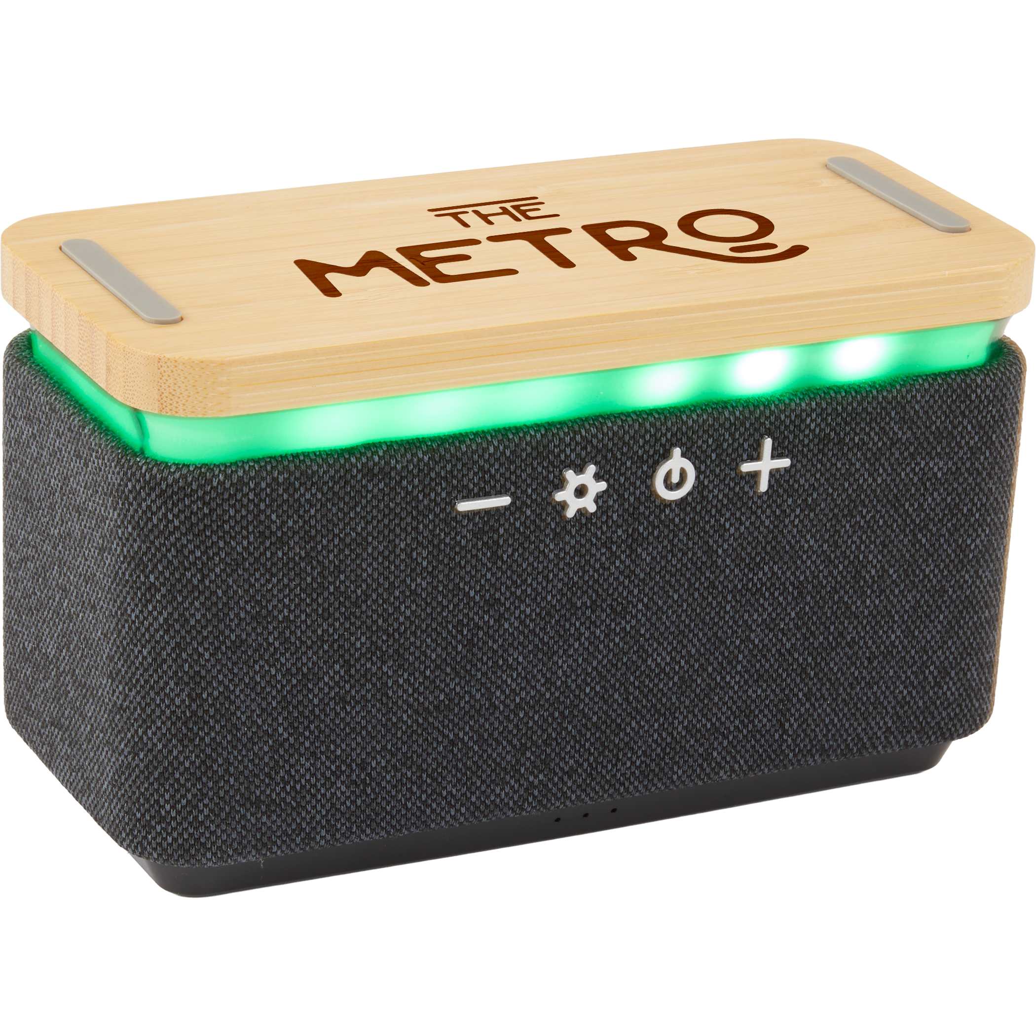 Boost Fabric & FSC® 100% Bamboo Speaker with Wireless Charging Pad