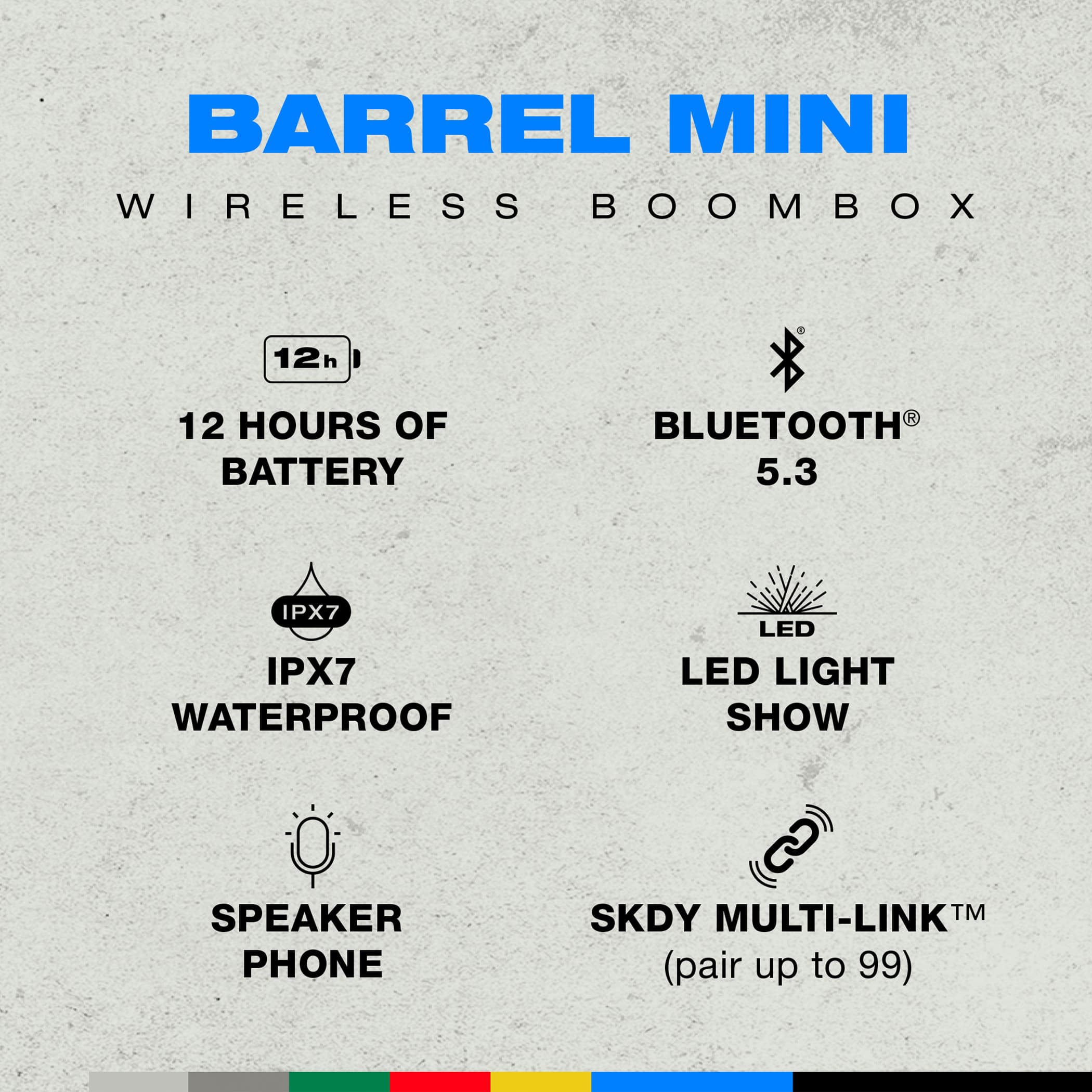 Skullcandy Barrel Mini Party Speaker - Image 8
