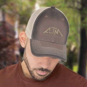 Alternative view of 6 Panel Constructed Full-Fit (Mesh Back) Cap — AJM 7C647M