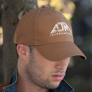 Alternative view of 6 Panel Constructed Full-Fit Cap — AJM 7D630M