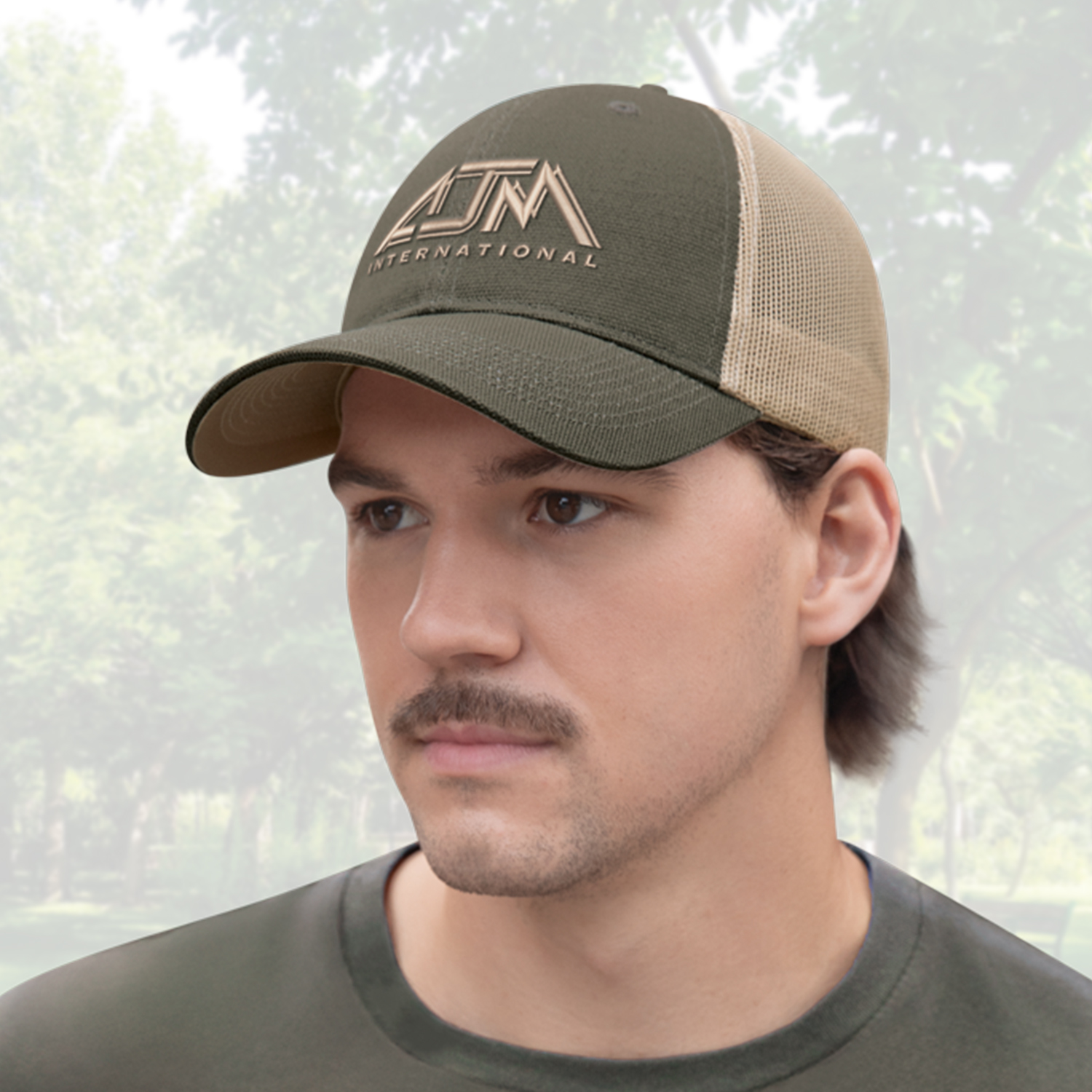 6 Panel Constructed Full-Fit (Mesh Back) Cap — AJM 7F640M - Image 5