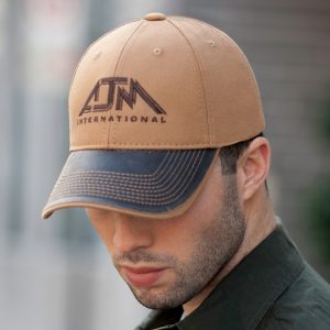 Alternative view of 6 Panel Constructed Full-Fit Cap — AJM 7K638M