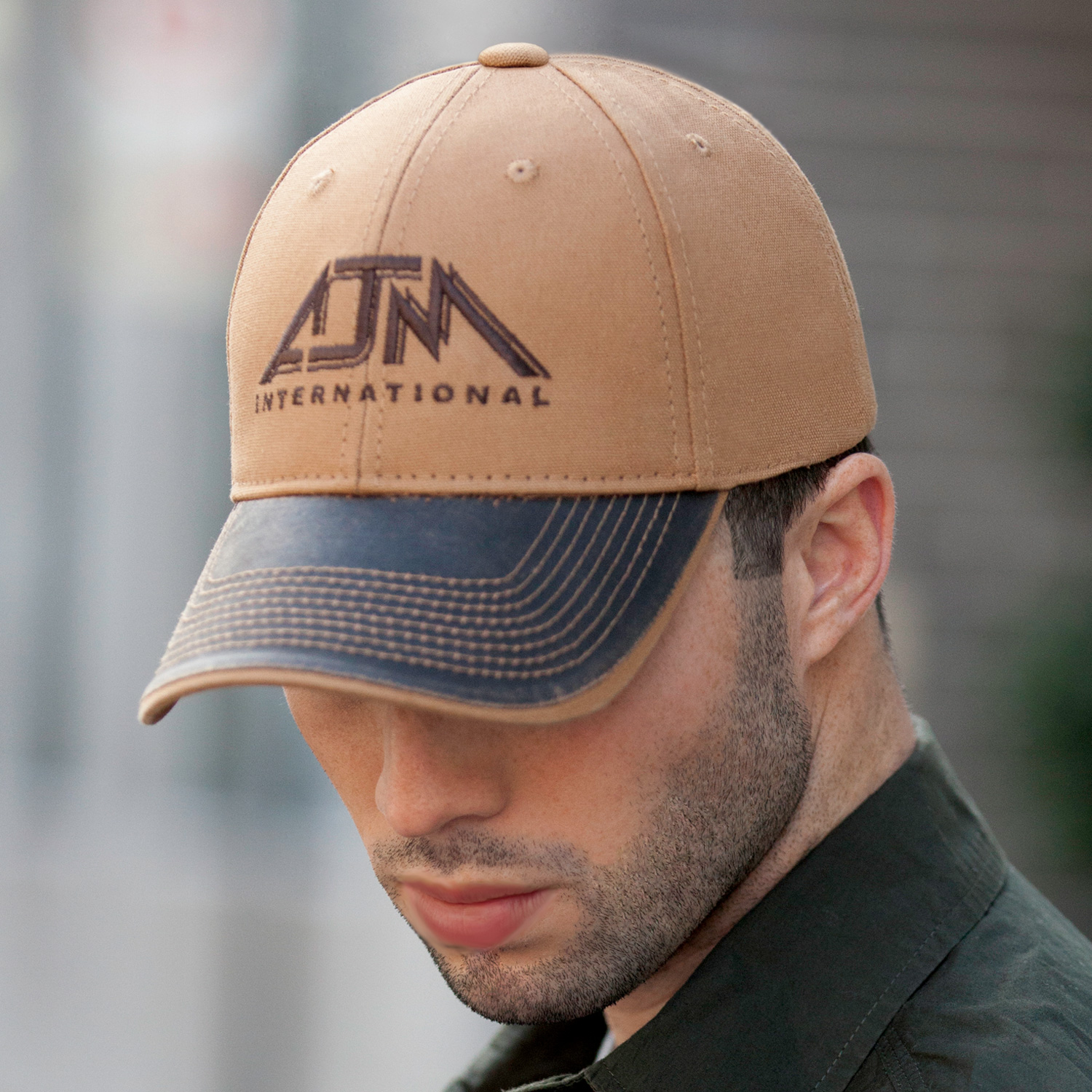 6 Panel Constructed Full-Fit Cap — AJM 7K638M - Image 2
