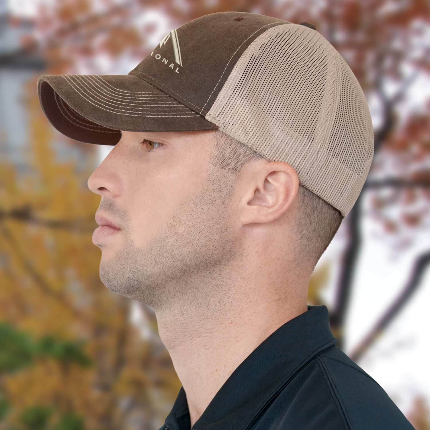 6 Panel Constructed Full-Fit (Mesh Back) Cap — AJM 7L647M - Image 2