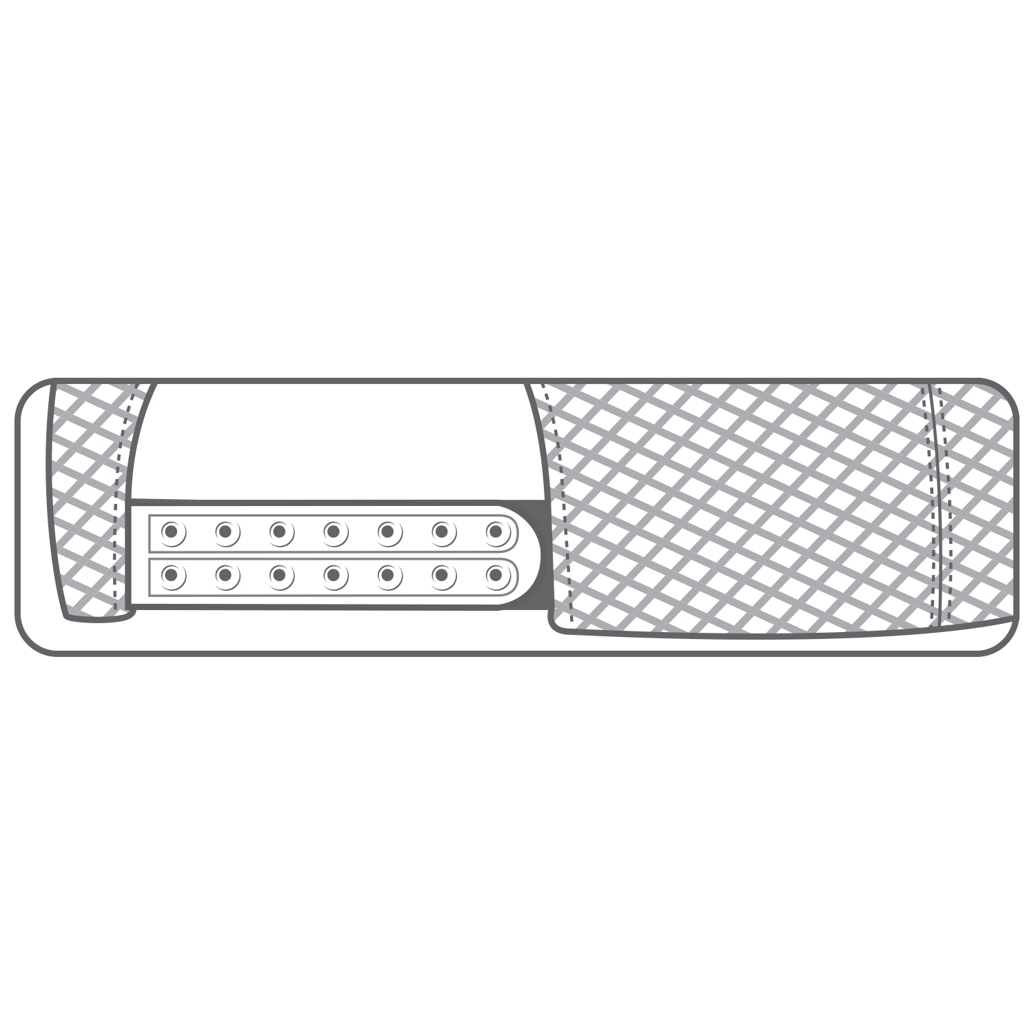6 Panel Constructed Full-Fit (Mesh Back, Deluxe Fit) Cap — AJM 7M670M - Image 6
