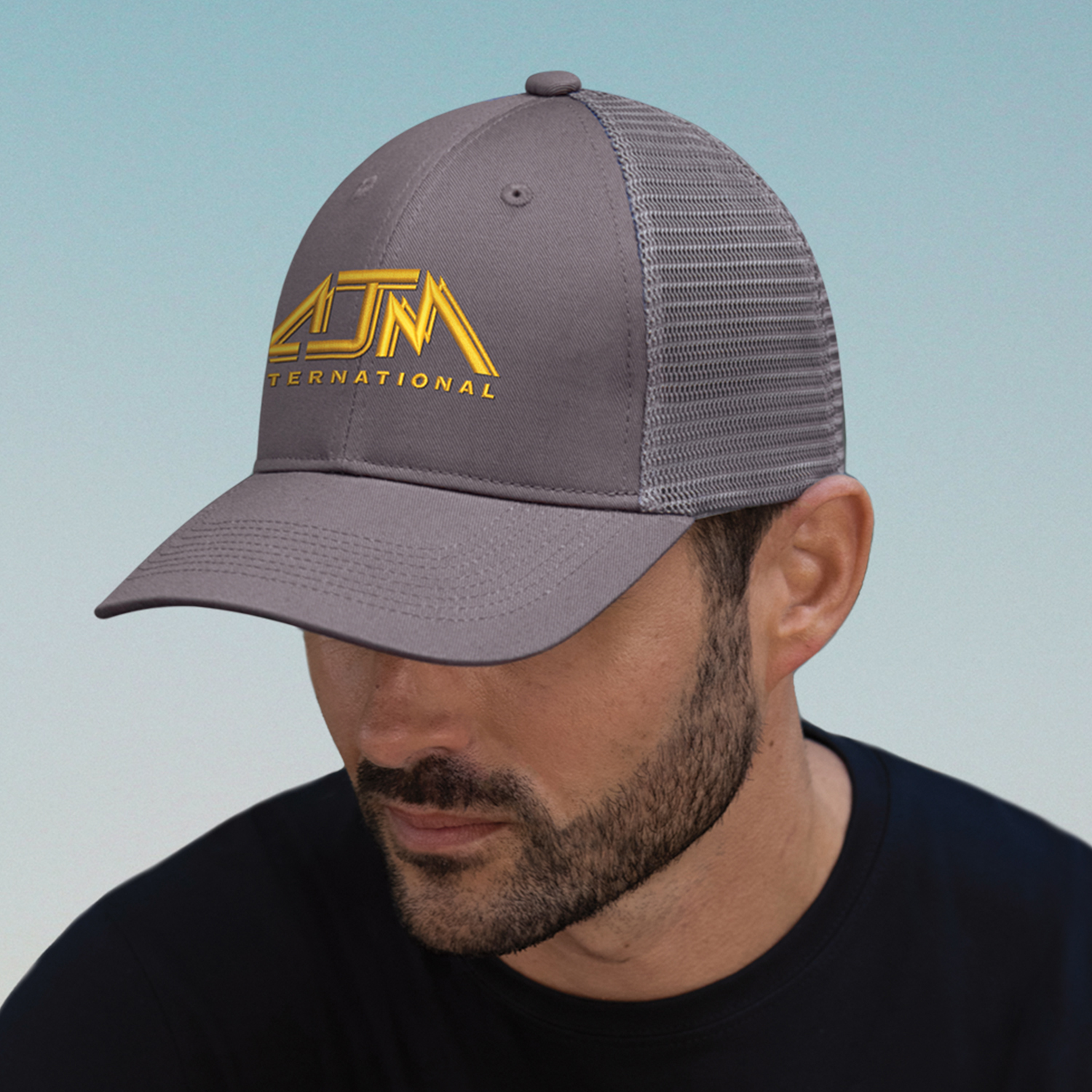 6 Panel Constructed Full-Fit (Mesh Back, Deluxe Fit) Cap — AJM 7M670M - Image 3