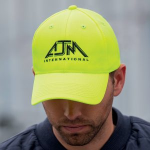 Alternative view of 6 Panel Constructed Full-Fit Cap — AJM 8630M