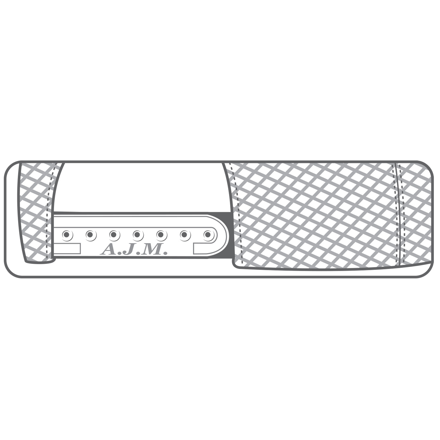 6 Panel Constructed Full-Fit (Mesh Back) Cap — AJM 8C648M - Image 6