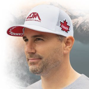 Alternative view of 6 Panel Constructed Pro-Round (Canada, Mesh Back) Cap — AJM 8E000M