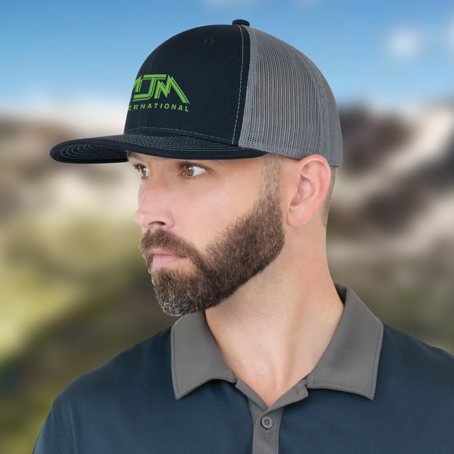 6 Panel Constructed Pro-Round (Mesh Back) Cap — AJM 8E019M - Image 5