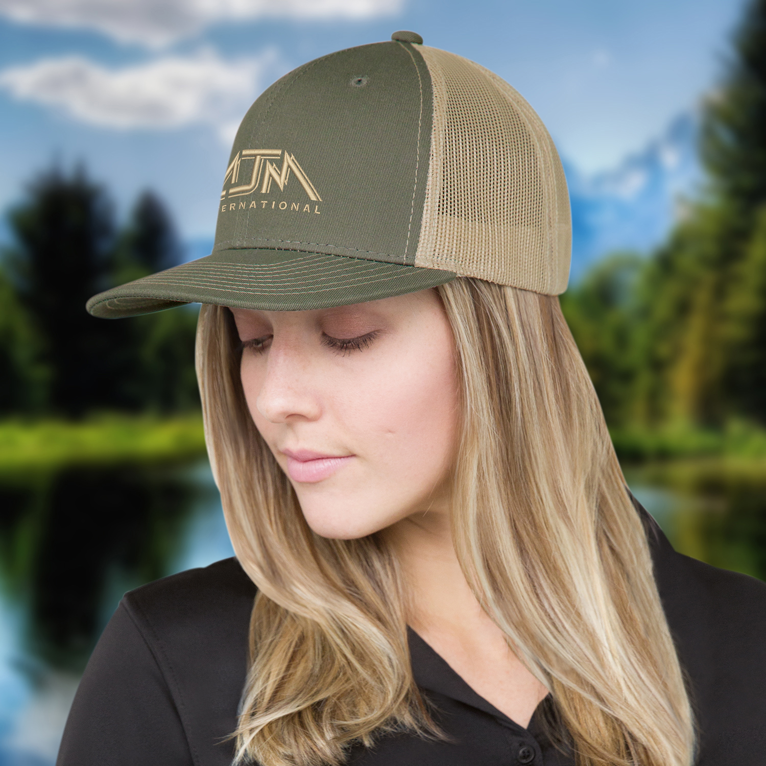 6 Panel Constructed Pro-Round (Mesh Back) Cap — AJM 8E019M - Image 6