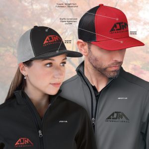 Alternative view of 5 Panel Constructed Pro-Round-Five (Mesh Back) Cap — AJM 8E909M