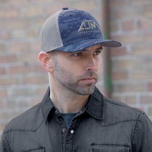 Alternative view of 6 Panel Constructed Pro-Round (Urban Camo, Mesh Back) Cap — AJM 8G017M