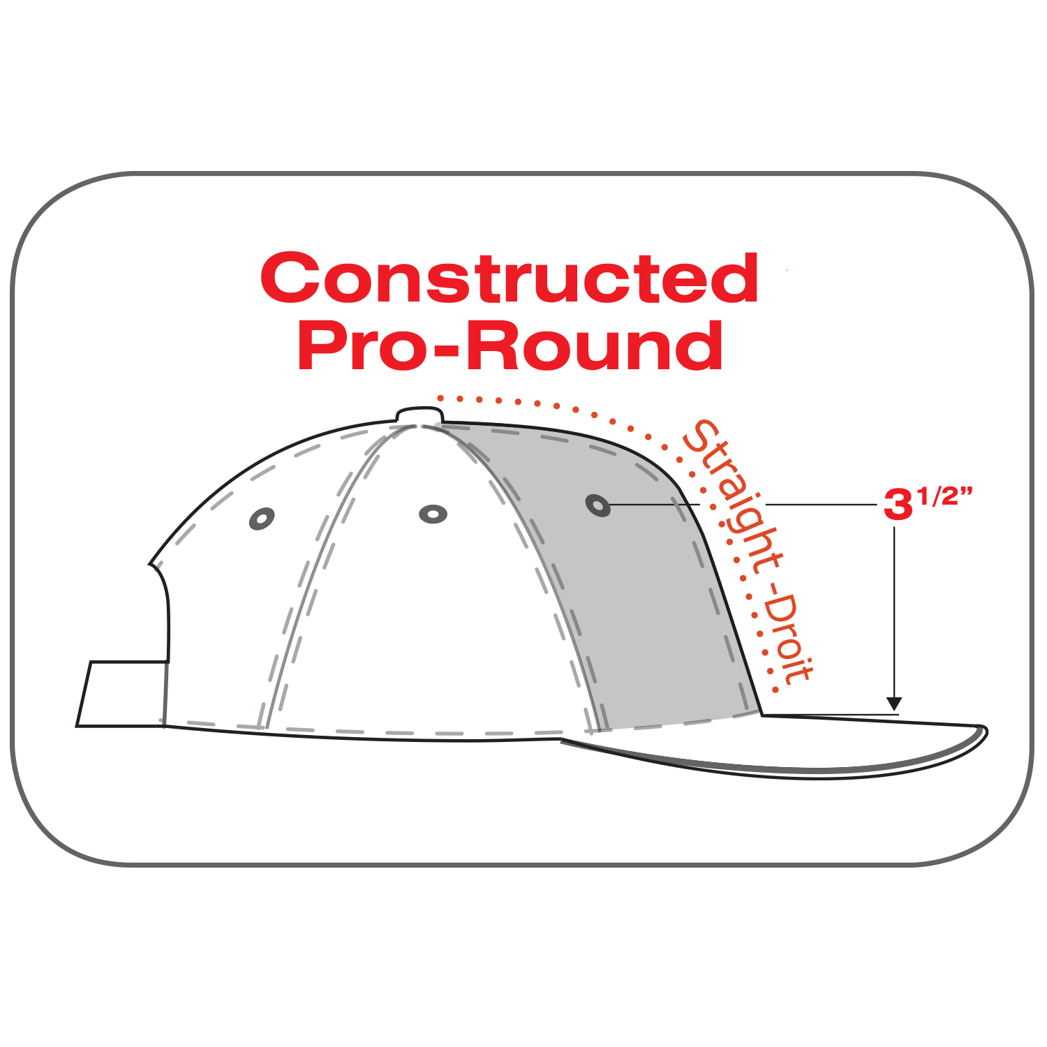 6 Panel Constructed Pro-Round (Mesh Back) Cap — AJM 8H018M - Image 6