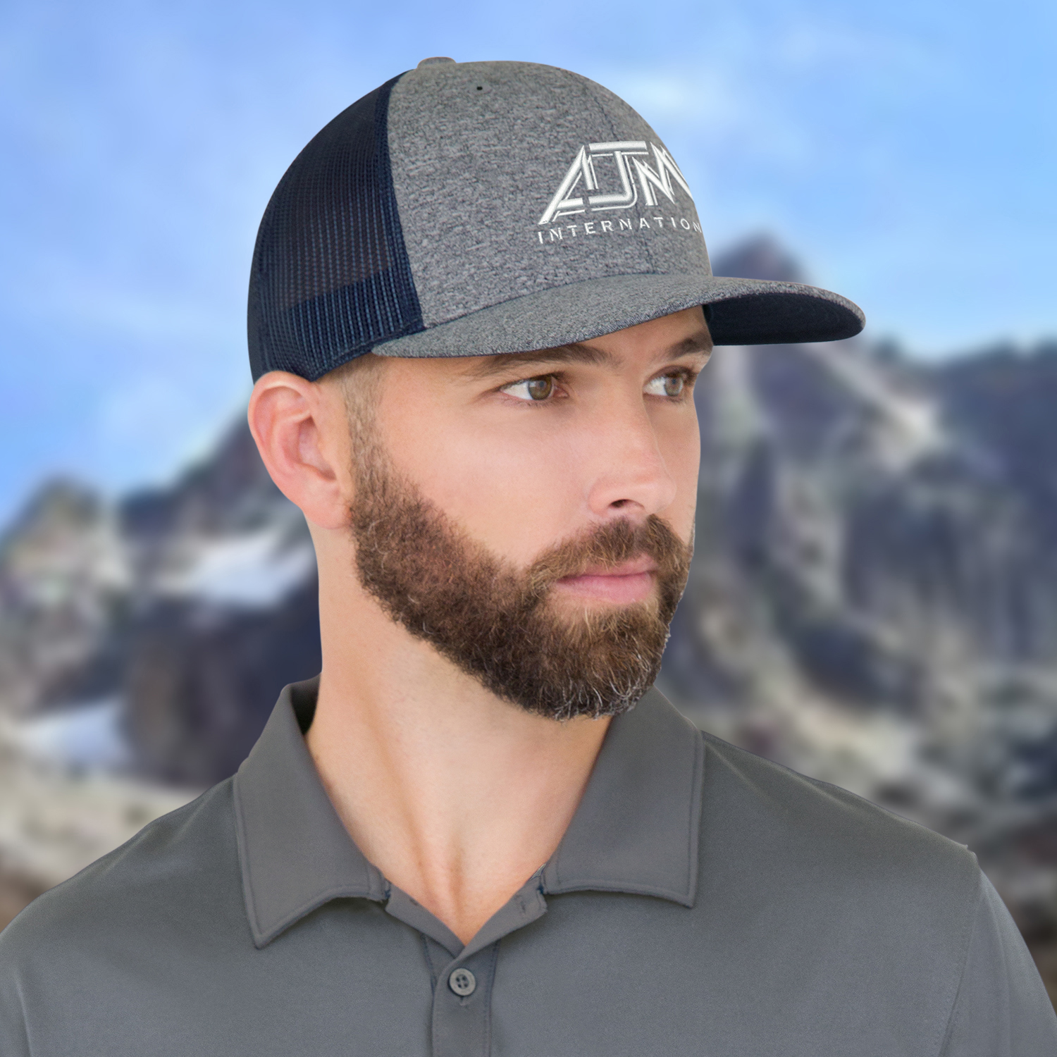 6 Panel Constructed Pro-Round (Mesh Back) Cap — AJM 8H018M - Image 3
