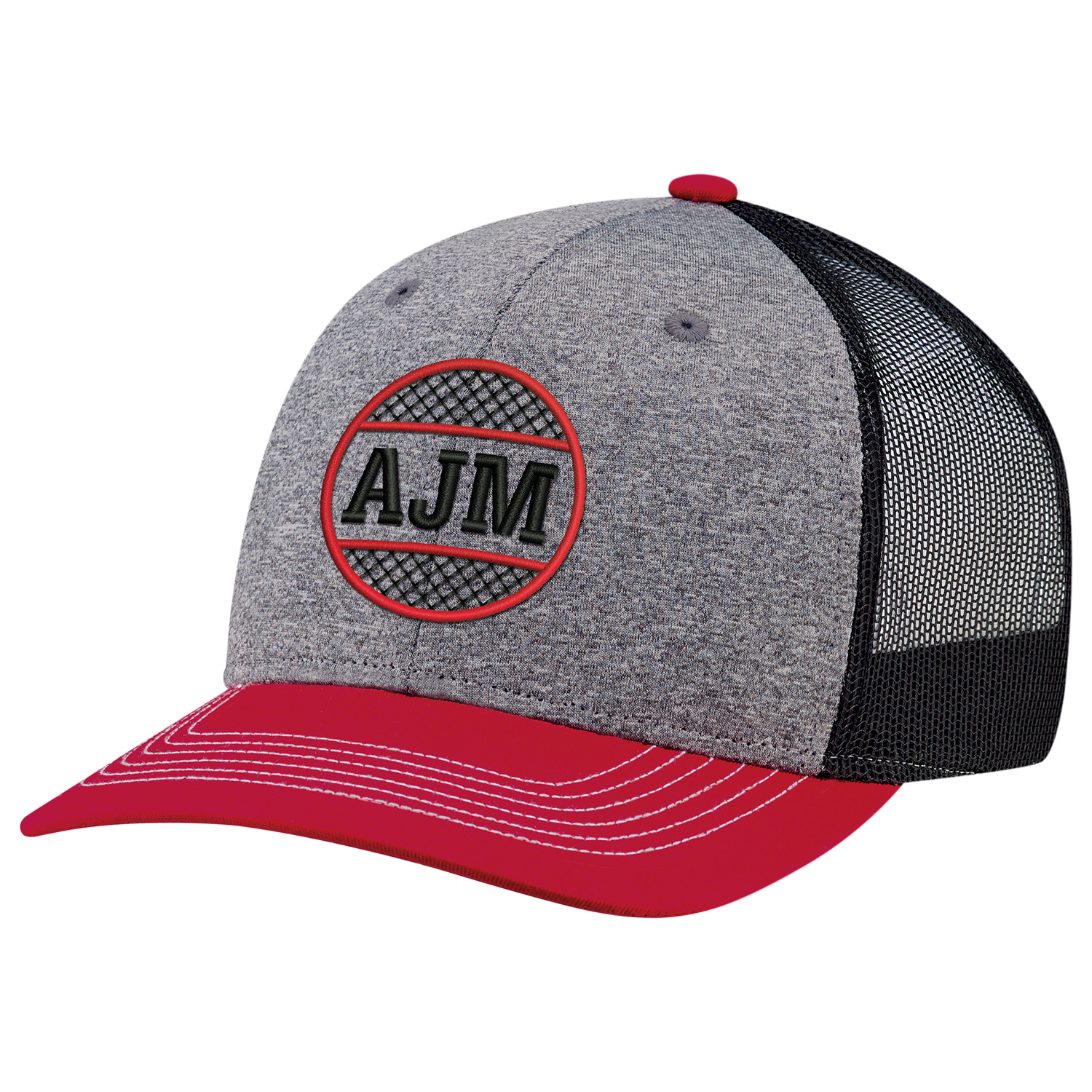 6 Panel Constructed Pro-Round (Mesh Back, Youth) Cap — AJM 8J016B