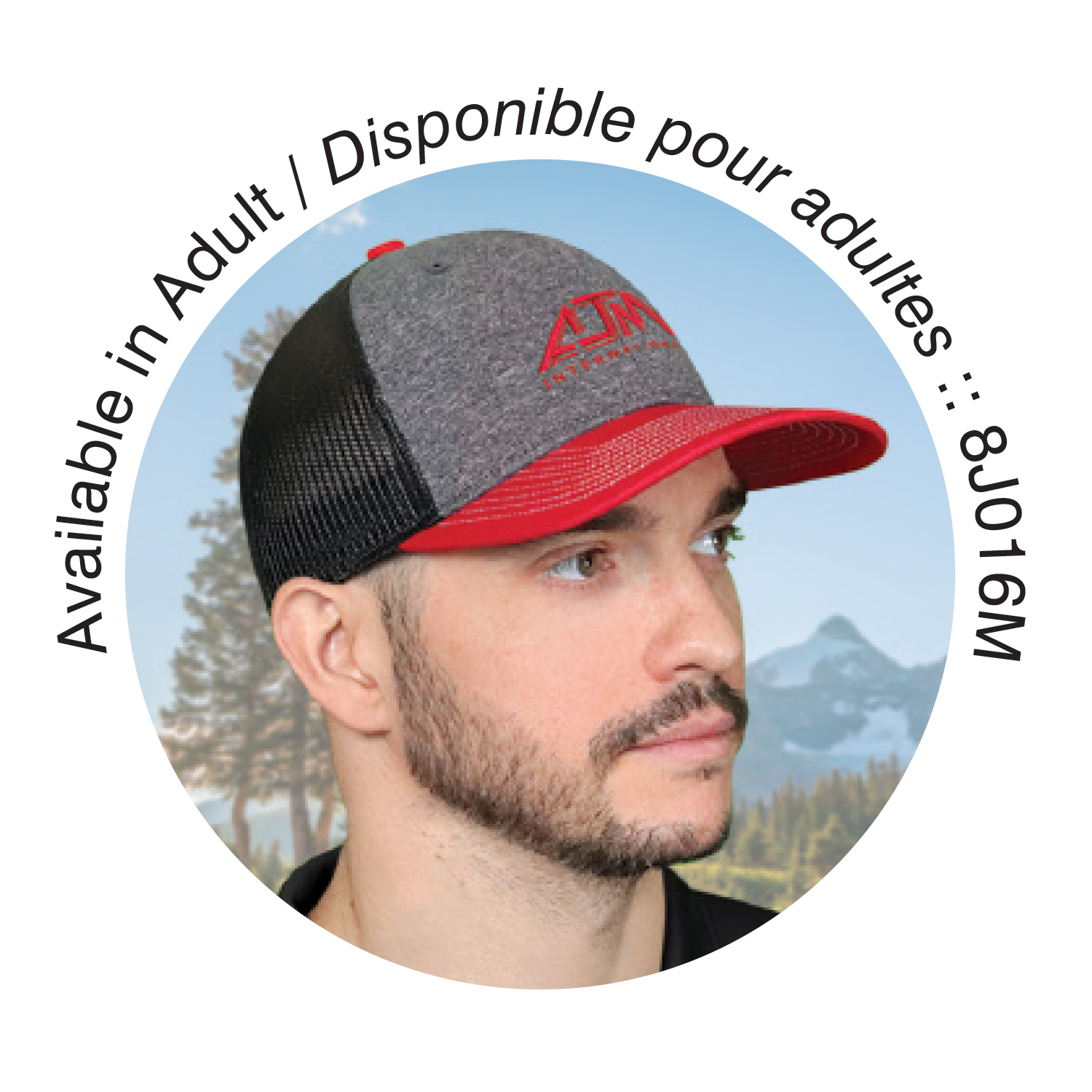 6 Panel Constructed Pro-Round (Mesh Back, Youth) Cap — AJM 8J016B - Image 8