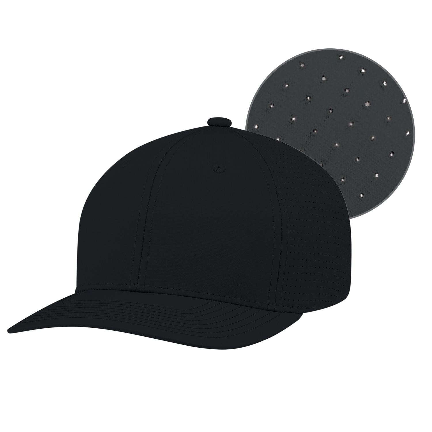 6 Panel Constructed Pro-Round (Mesh Back) Cap — AJM 8K010M - Image 5