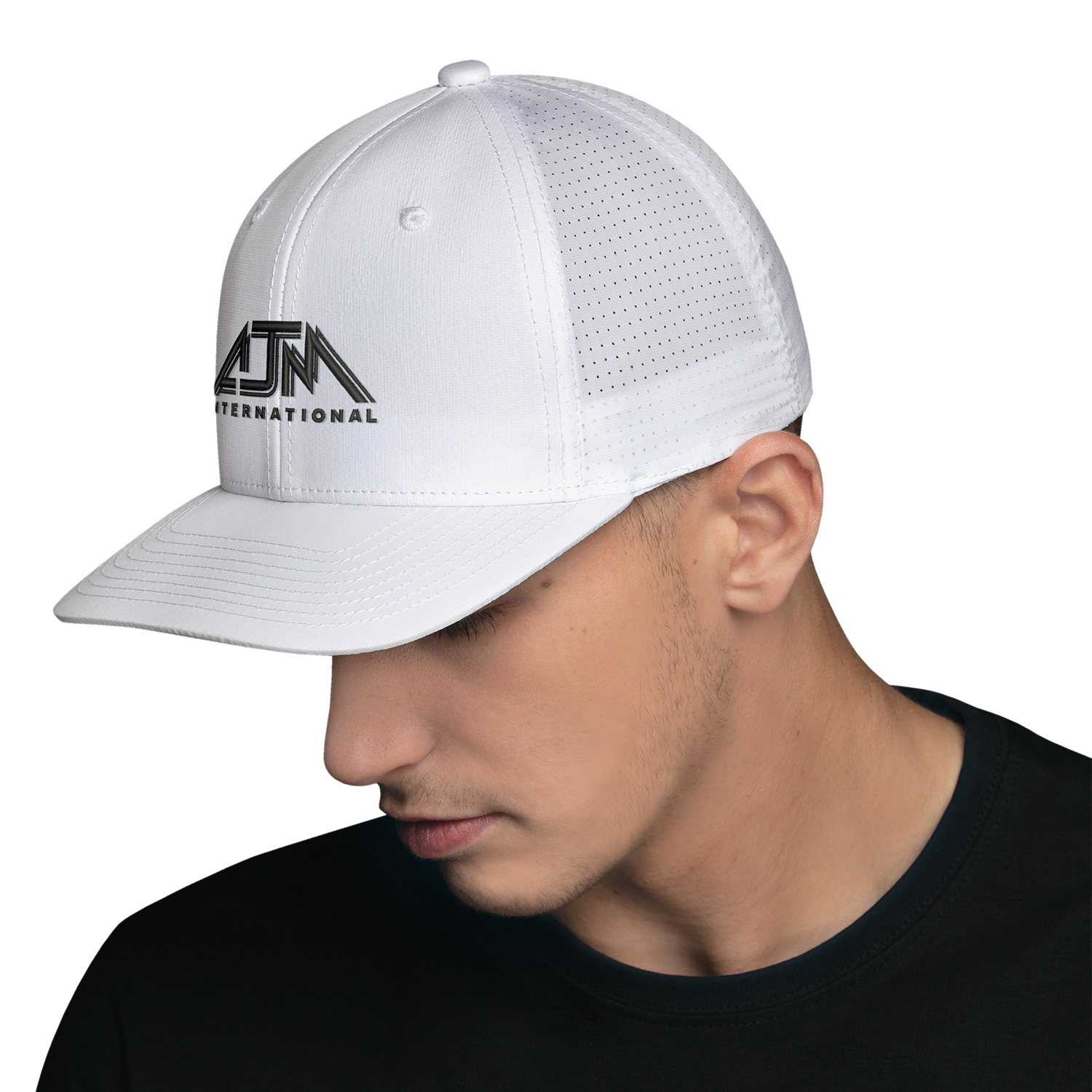 6 Panel Constructed Pro-Round (Mesh Back) Cap — AJM 8K010M - Image 2