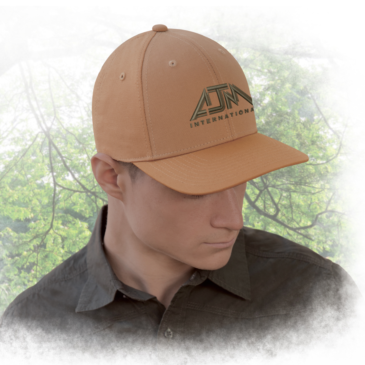 6 Panel Constructed Pro-Round Cap — AJM 8L010M - Image 2