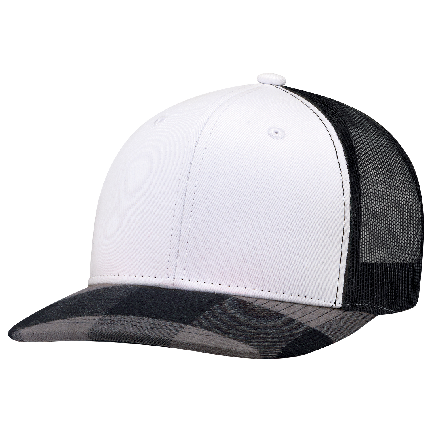 6 Panel Constructed Pro-Round (Lumberjack, Mesh Back) Cap — AJM 8M015M - Image 9