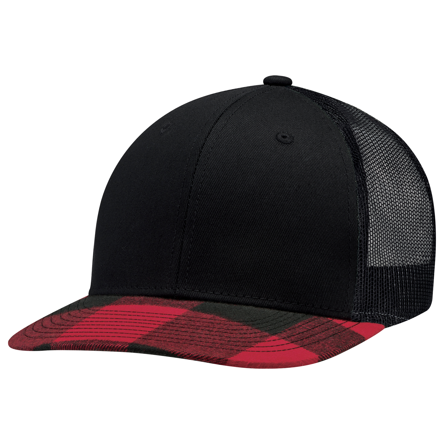 6 Panel Constructed Pro-Round (Lumberjack, Mesh Back) Cap — AJM 8M015M - Image 10