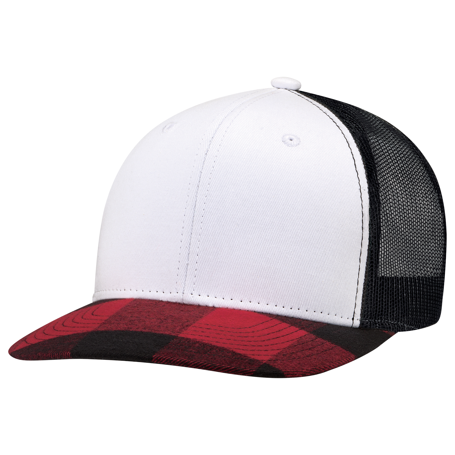 6 Panel Constructed Pro-Round (Lumberjack, Mesh Back) Cap — AJM 8M015M - Image 11