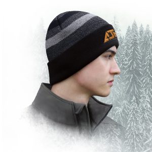 Alternative view of Cuff Toque — Stripe rib knit — AJM 9A550M