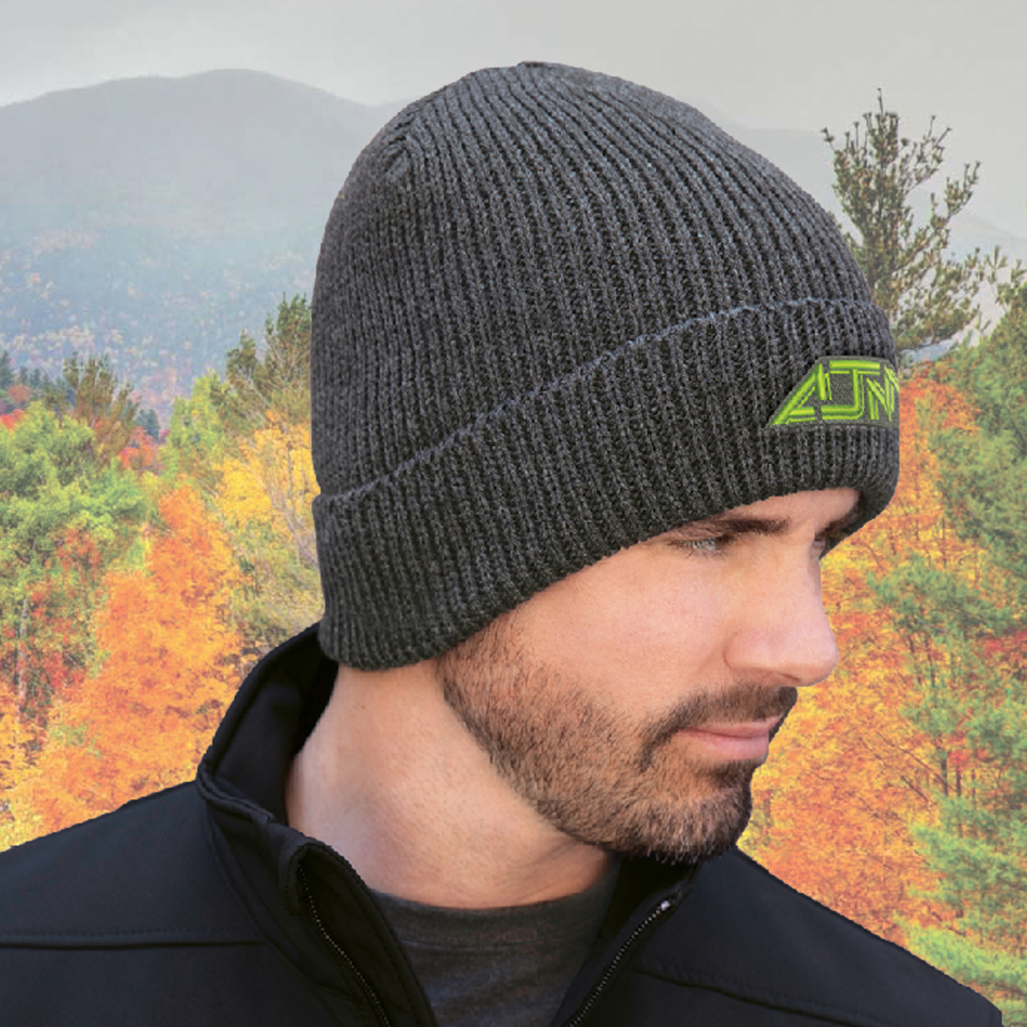 Cuff Toque — Rib knit — AJM 9D230M - Image 4