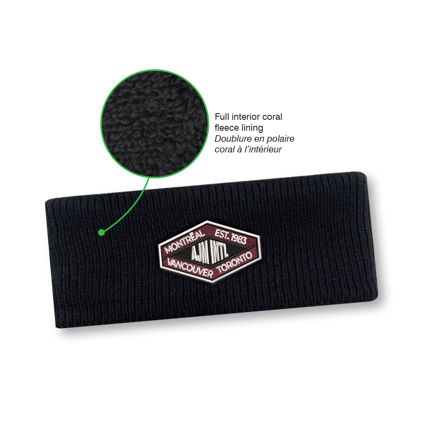 Winter Earband — Rib knit — AJM 9D520M - Image 3