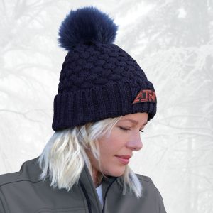 Alternative view of Cuff Toque (Faux Fur Pom Pom 12cm, Women’s) — Jacquard bubble knit — AJM 9L580L
