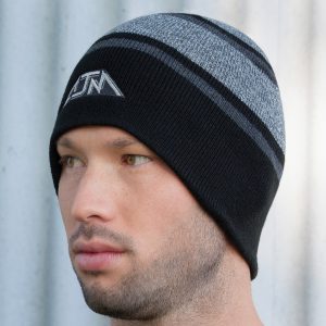 Alternative view of Board Toque — Heather/Stripe rib knit — AJM 9M039M
