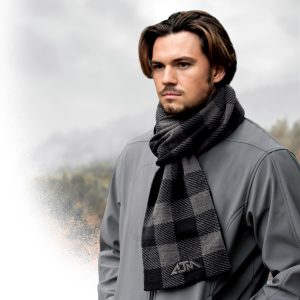 Alternative view of Oversized Scarf (Lumberjack) — Jacquard knit — AJM 9N310M