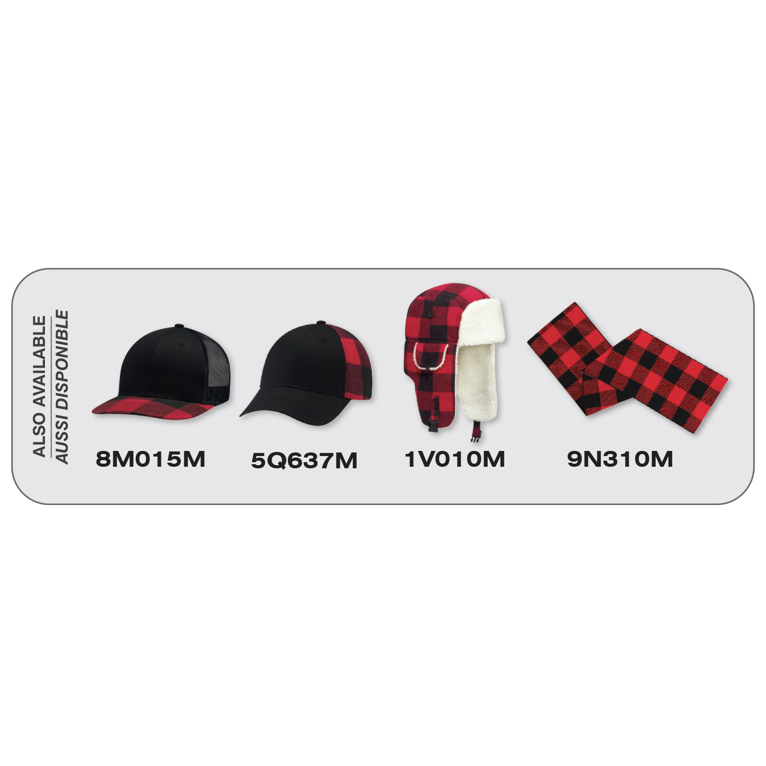 Cuff Toque (Lumberjack) — Jacquard knit — AJM 9N555M - Image 5