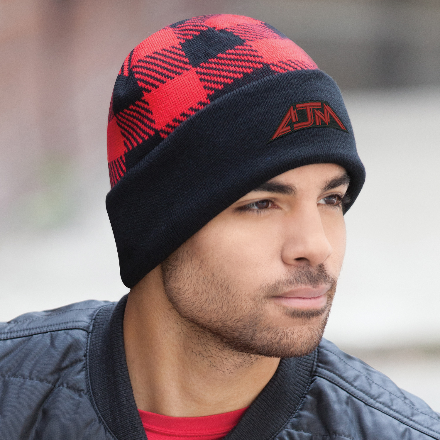 Cuff Toque (Lumberjack) — Jacquard knit — AJM 9N555M - Image 3