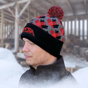 Alternative view of Cuff Toque (Maple Leaf, Pom Pom 8cm) — Jacquard knit — AJM 9R262M