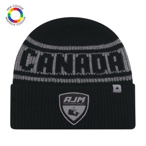 Cuff Toque with Flat Seams (Canada) — Rib Knit — AJM 9R492M