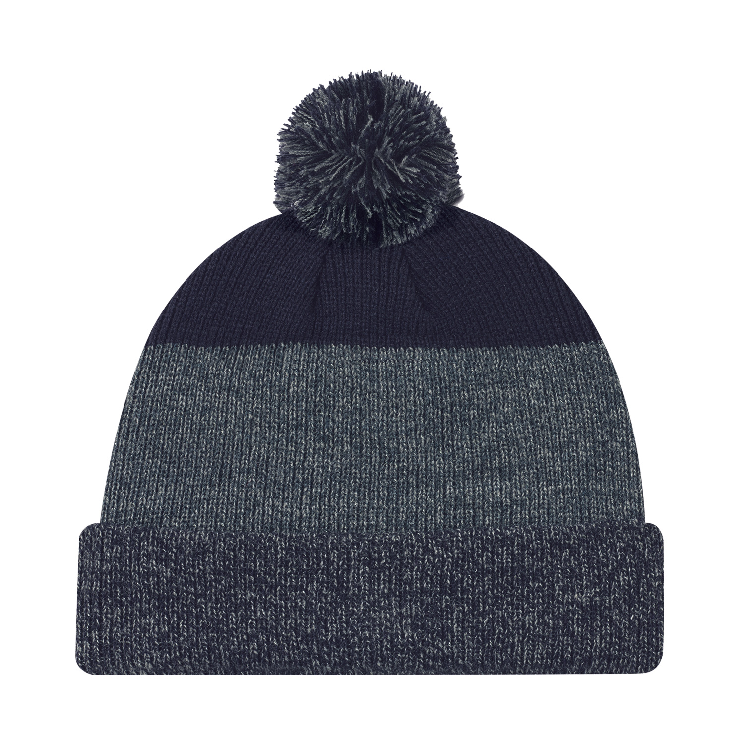 Cuff Toque (Pom Pom 8cm) — Marl rib knit — AJM 9T066M - Image 5