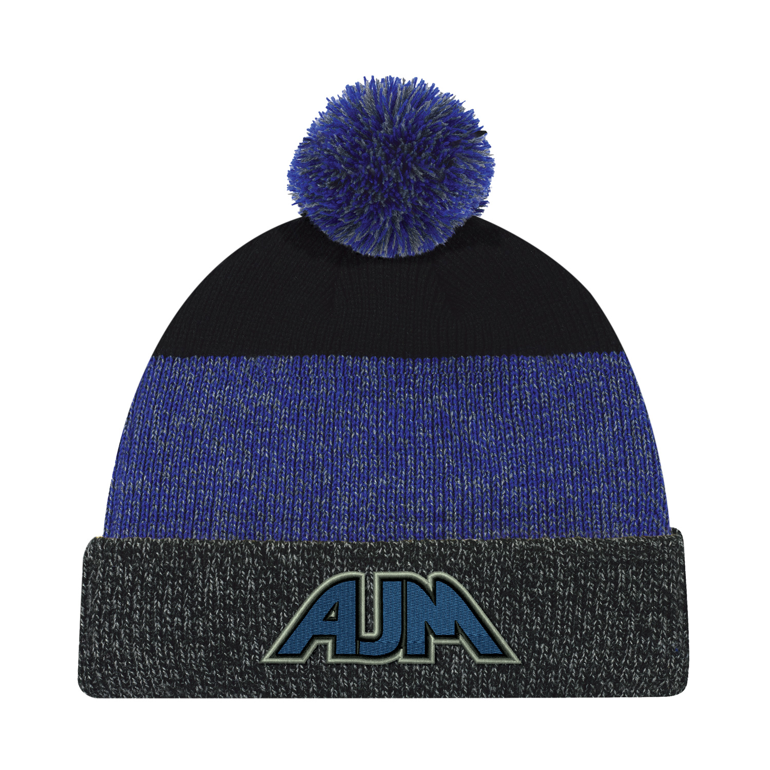 Cuff Toque (Pom Pom 8cm) — Marl rib knit — AJM 9T066M