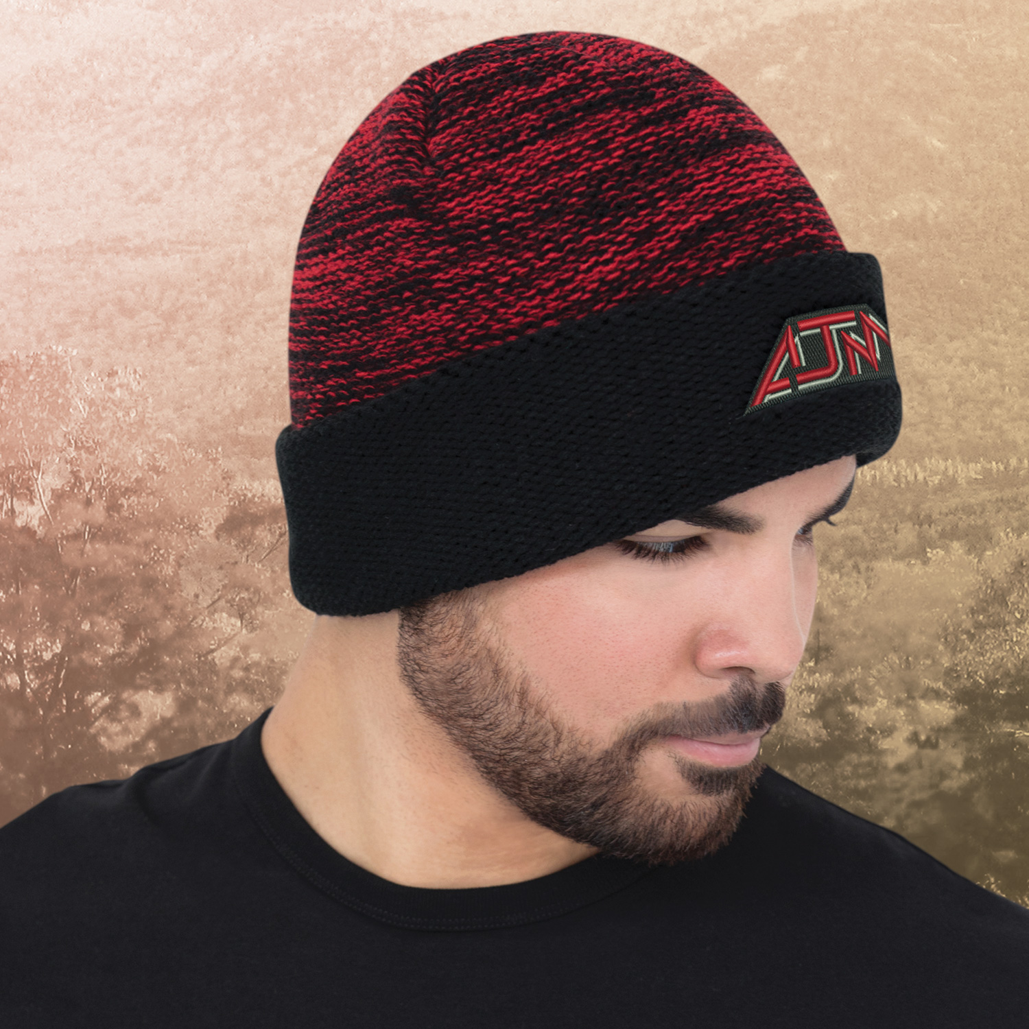 Cuff Toque — Melange knit — AJM 9U557M - Image 2